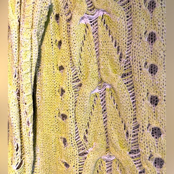 Free People oversized Neon sweater size M - Picture 3 of 4